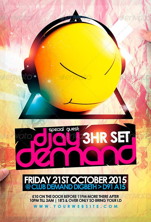 Djay Demand 2 PSD Flyer Template