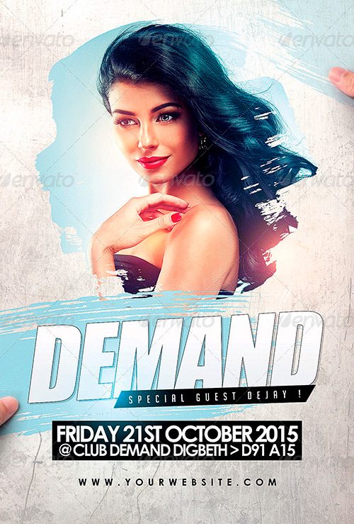 Demand 2 Flyer Template PSD Template