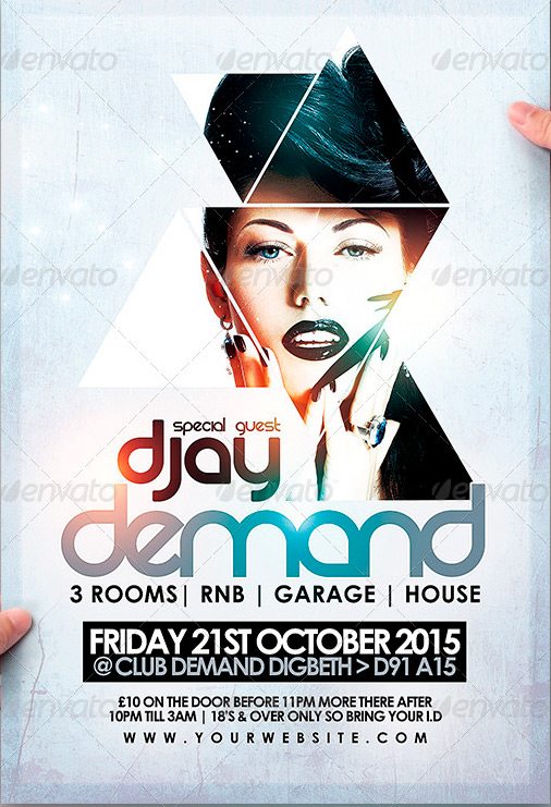 Djay Demand Flyer Template PSD Template