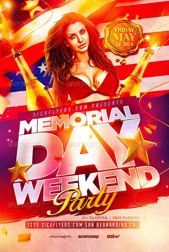 Memorial Day Flyer Template