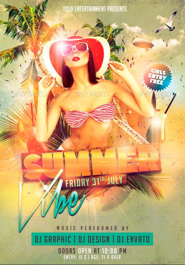 Summer Vibe Flyer Template