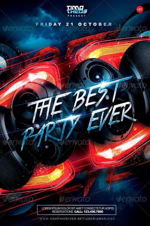 The Best Party Ever Flyer Template