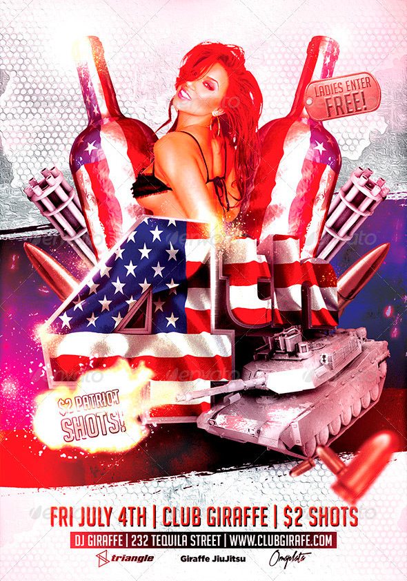 4th of July Flyer Template