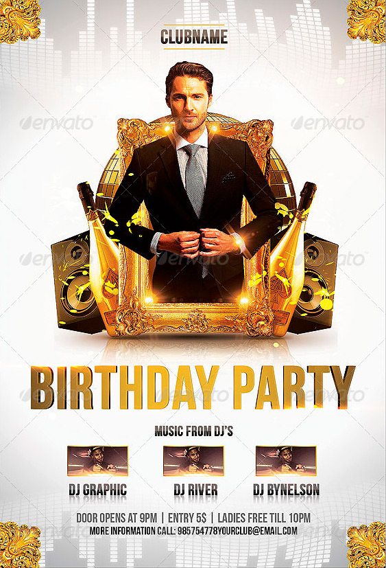 Birthday Party Flyer Template
