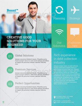 Professional, clean and modern Business Ad Flyer.