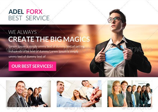 Corporate Business Flyer with Postcard Template