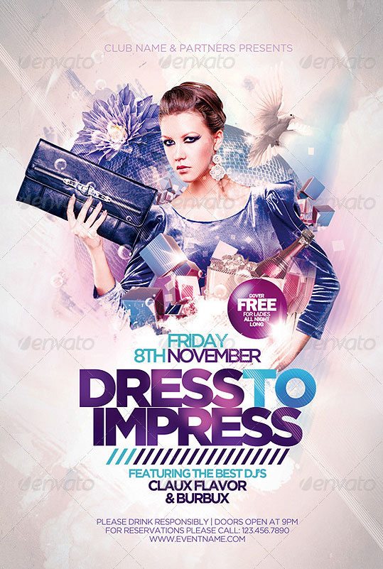 Dress To Impress Club Flyer Template