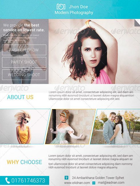 Modern Photograpy Flyer Template
