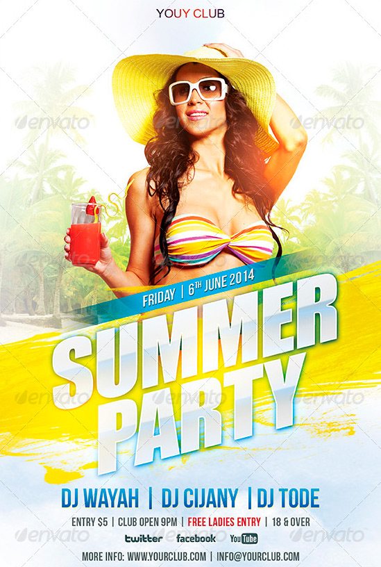 Summer Flyer Print Template