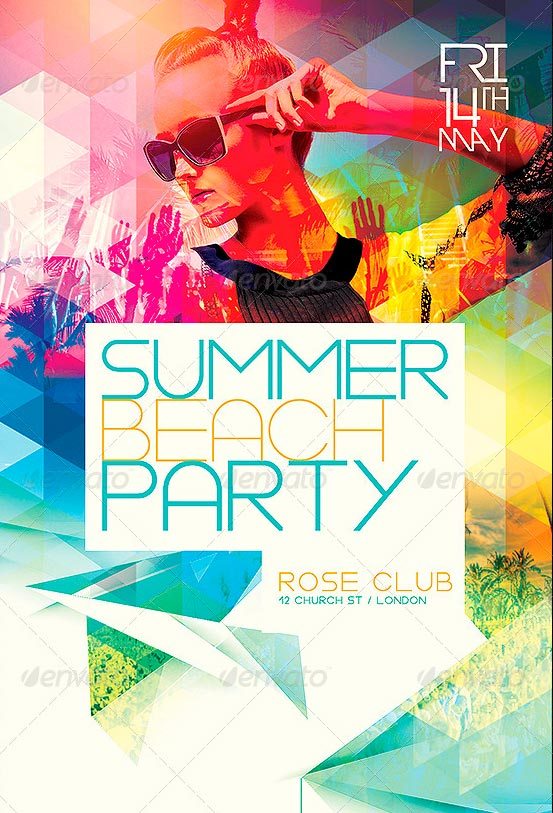 Flyer Template: Summer Beach Party Flyer Template PSD