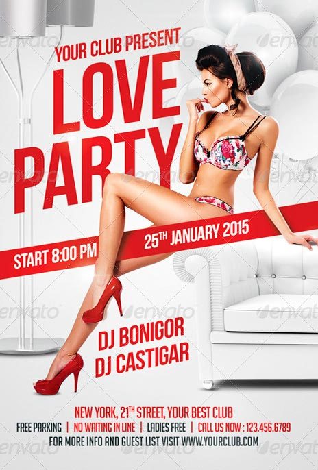 Love Party Flyer Template