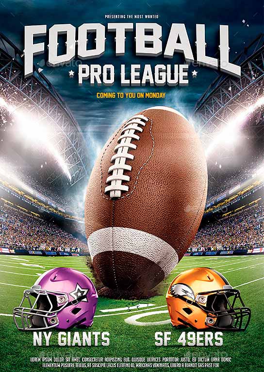 American Football League Flyer Template