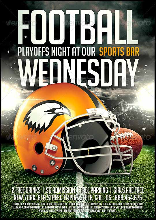 Football Night Flyer Template
