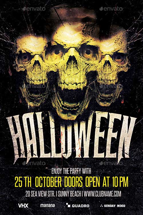 Halloween Party Flyer Template