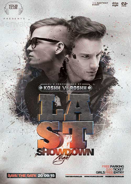 Showdown Night PSD Flyer Template