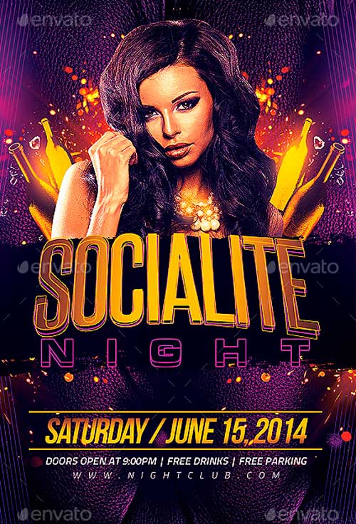 Socialite Night Flyer Template