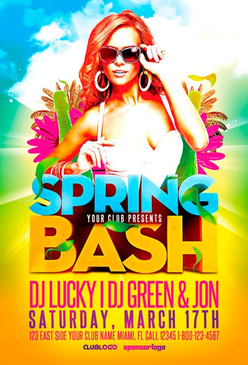 Spring Bash Flyer Template Vol.2