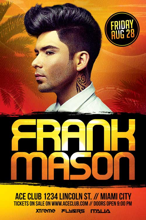 Summer DJ Flyer Template