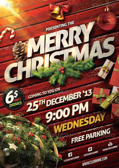 Christmas Party Flyer Template