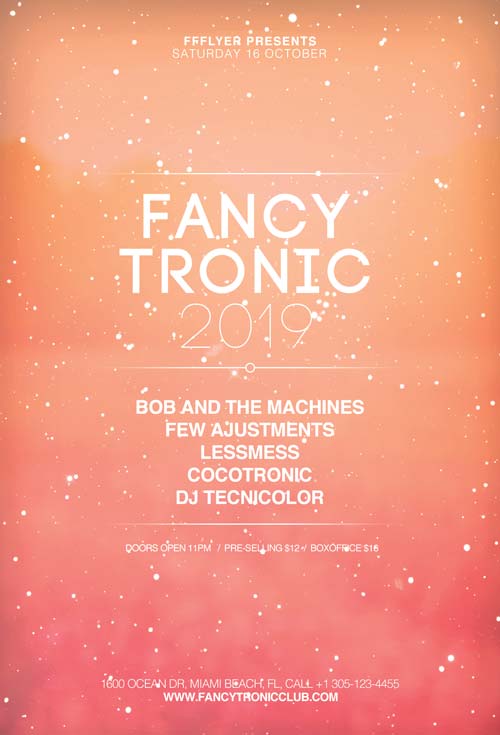 Indie Electro Club Party Free Flyer Template