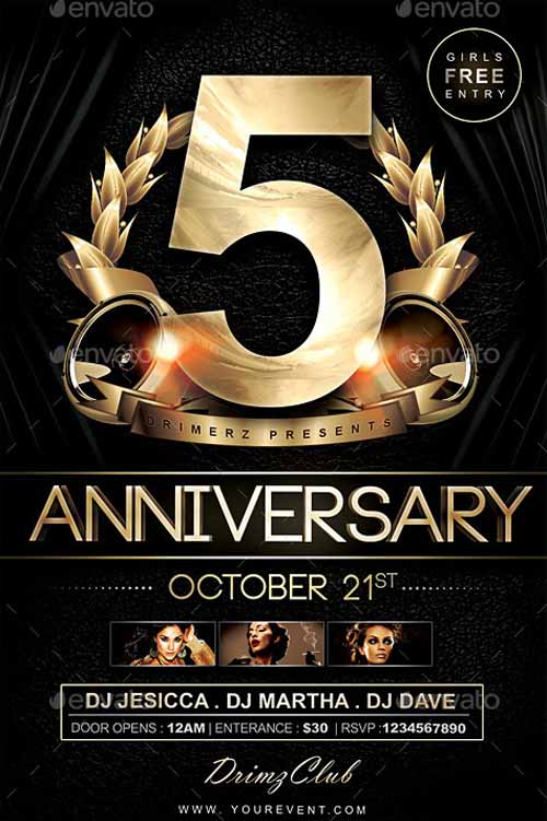 Anniversary Flyer Template