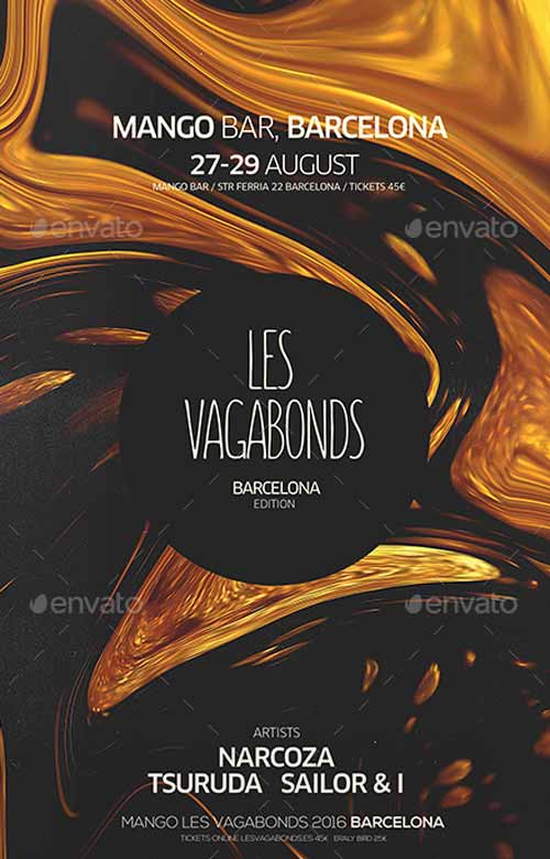 Club Poster and Flyer PSD Template