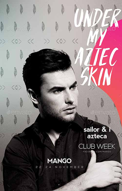 DJ Club Flyer PSD Template