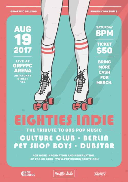 Eighties Indie Flyer Template