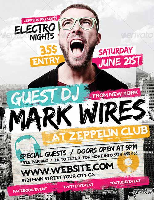 Guest DJ Flyer Template