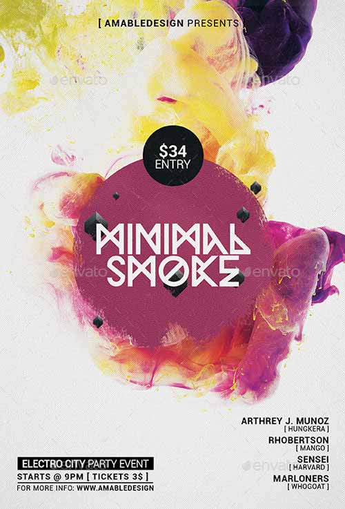 Minimal Smoke Flyer Template