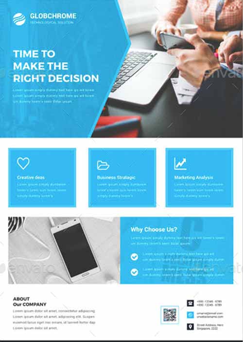Clean Corporate Business Flyer Template