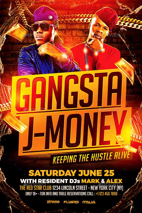 Dual Hip Hop Flyer Template