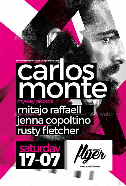 Guest Electro DJ Flyer Template