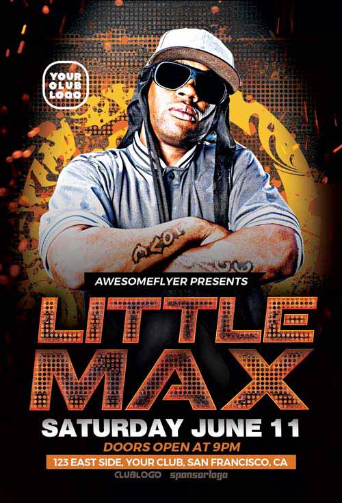 Hip Hop DJ Free Flyer Template