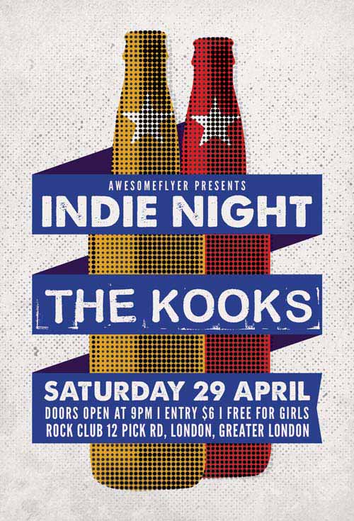 Indie Rock Free Flyer Template