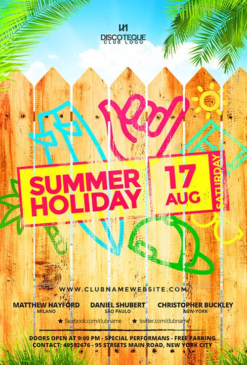 Summer Party Flyer Template