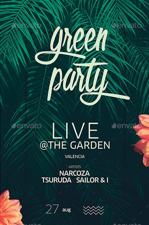 Summer Electro Party Flyer Template