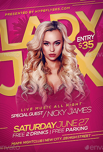 Artist Music Event Flyer Template
