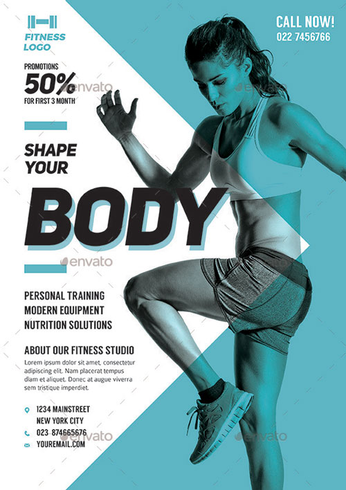 Fitness Gym Flyer Template