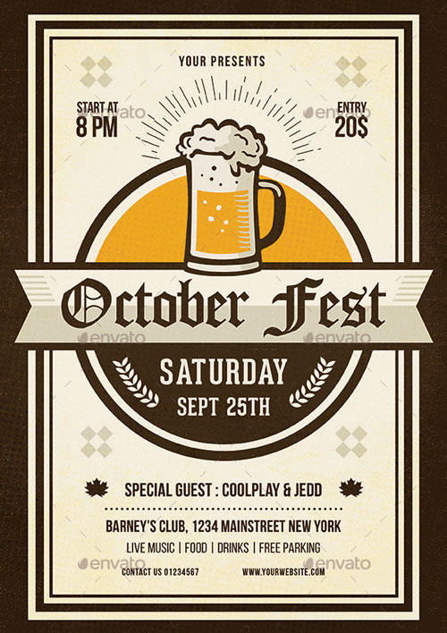 October Fest Flyer Template