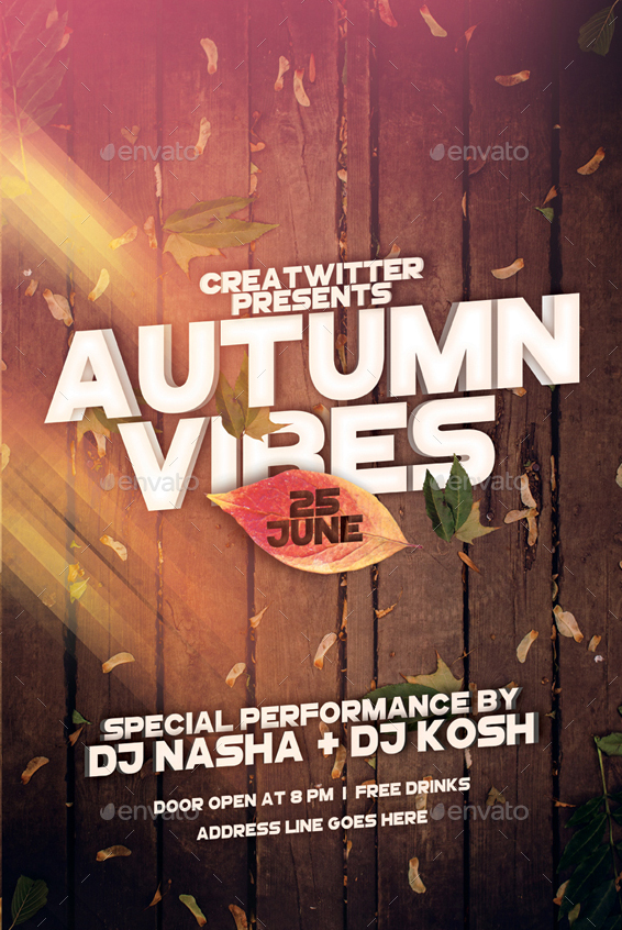 Autumn Vibes Flyer Template