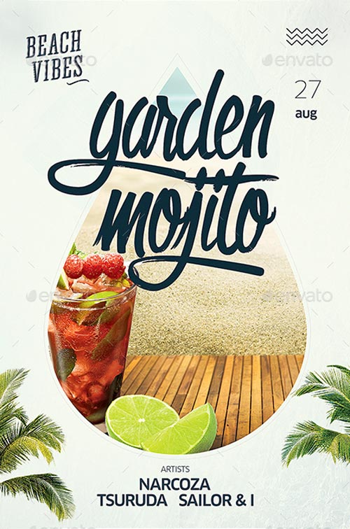 Summer Party Flyer and Poster Design