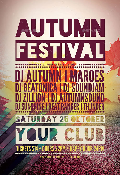 Autumn Festival Flyer Template