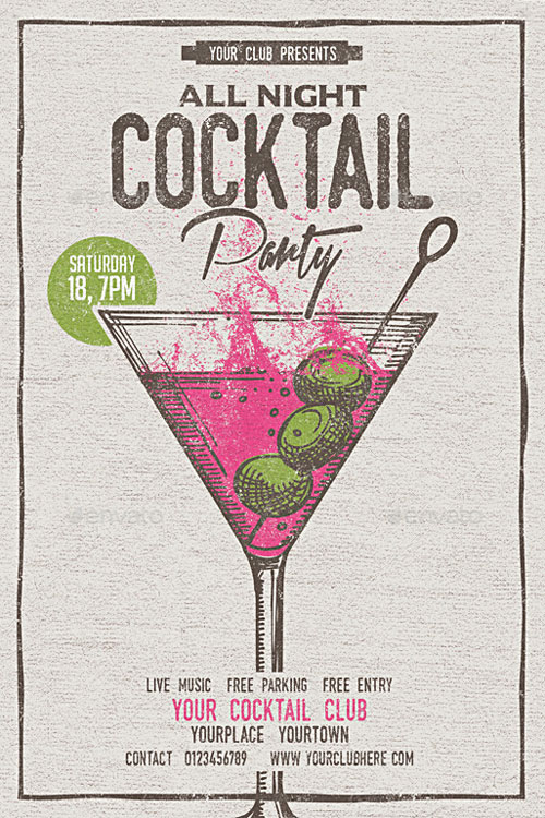 Cocktail Party Flyer Template