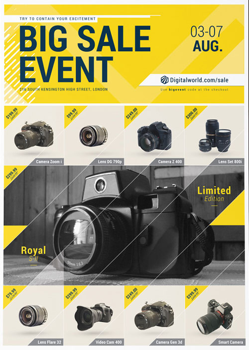 E-Commerce Sale Promotion Free Poster Template