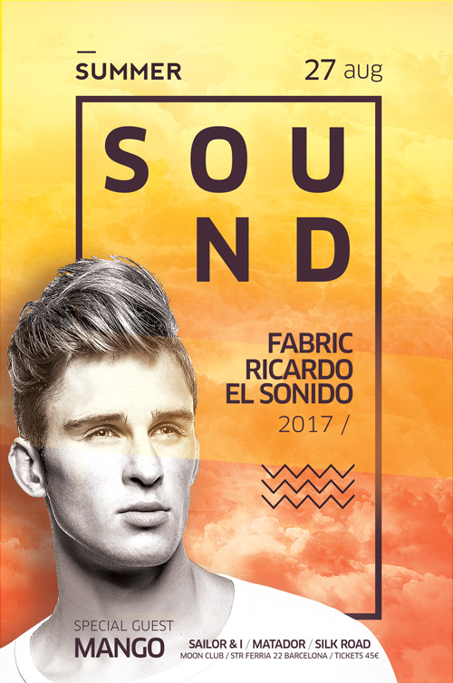 Free Electro DJ Flyer And Poster Template