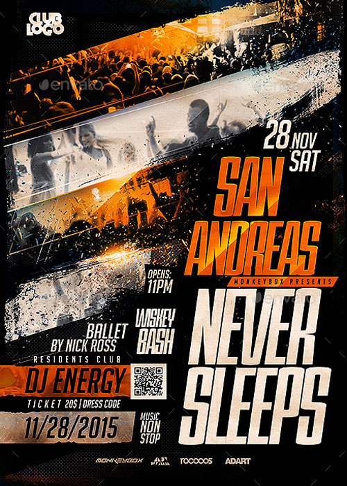 Flyer City Never Sleeps Flyer Template
