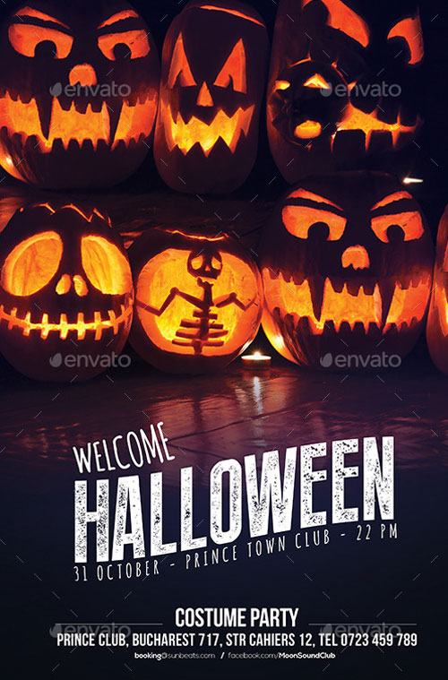 Dark Halloween Flyer Template