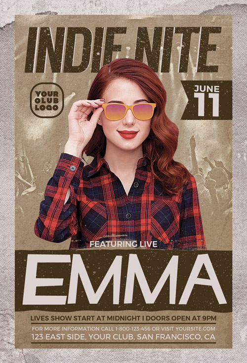 Indie Artist Flyer Template