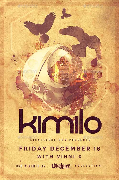 Deep House DJ Flyer Template